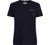 Tommy Hilfiger T-Shirt Manches Courtes Femme 1985 Mini Corp Logo Regular Fit, Bleu (Nos Desert Sky), XXS