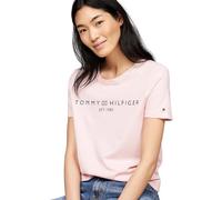 Tommy Hilfiger Women's REG Corp Logo C-NK SS Other Tops, Delicate Pink, XXS