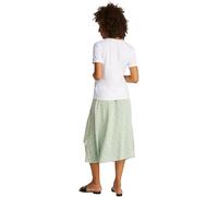 Tommy Hilfiger T-Shirt Manches Courtes Femme Contrast Flag Tee avec Col Ras-du-Cou, Blanc (Th Optic White), S