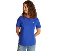 Tommy Hilfiger T-Shirt Manches Courtes Femme Contrast Flag Tee avec Col Ras-du-Cou, Bleu (Noble Blue), XS