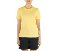 Tommy Hilfiger T-Shirt Manches Courtes Femme Contrast Flag Tee avec Col Ras-du-Cou, Jaune (Citronella), XS