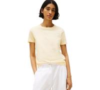 Tommy Hilfiger T-Shirt Manches Courtes Femme Logo Col Ras-du-Cou, Jaune (Frozen Custard), L