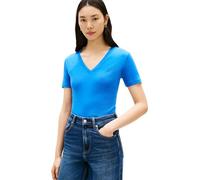 Tommy Hilfiger Slim Cody V-neck Ss Blue Orbit Taille: XS | Chemises Outlet | Femme | Bleu