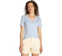 Tommy Hilfiger T-Shirt Manches Courtes Femme New Slim Cody Col en V, Bleu (Breezy Blue), M