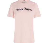 Tommy Hilfiger Women's REG Script C-NK SS S/S T-Shirt, Delicate Pink, XXS