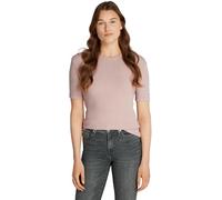 Tommy Hilfiger 5X2 Rib C-NK SS WW0WW43918 T-Shirt S/S, Pink (Foggy Pink), M Femme