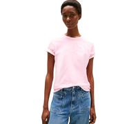 Tommy Hilfiger T-Shirt Manches Courtes Femme Script avec Col Ras-du-Cou, Rose (Classic Pink), XXL