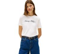 Tommy Hilfiger Script Short Sleeve T-shirt Blanc M Femme