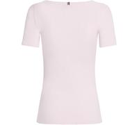 Tommy Hilfiger T-Shirt Manches Courtes Femme Slim 5X2 Rib Slim Fit, Rose (Light Pink), XS