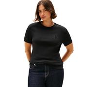 Tommy Hilfiger T-Shirt Manches Courtes Femme Slim Cody en Coton, Noir (Black), 52