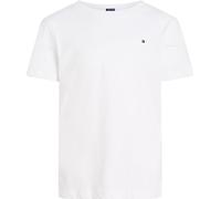 Tommy Hilfiger T-Shirt Manches Courtes Garçon Col Ras-du-Cou, Blanc (Bright White), 16 Ans