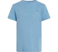 Tommy Hilfiger T-Shirt Manches Courtes Garçon Col Ras-du-Cou, Bleu (Dark Allure Heather), 16 Ans