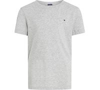 Tommy Hilfiger T-Shirt Manches Courtes Garçon Col Ras-du-Cou, Gris (Grey Heather), 14 Ans