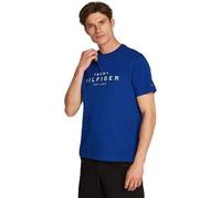 TOMMY HILFIGER T-Shirt bleu / blanc, Taille S