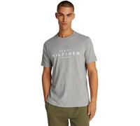 Tommy Hilfiger T-Shirt Manches Courtes Homme Big Regular Fit, Gris (Medium Grey Heather), XL