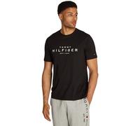Tommy Hilfiger BIG RWB Hilfiger Tee MW0MW37448 T-Shirt S/S, Black (Black), XS Homme