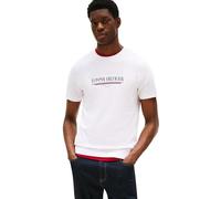 Tommy Hilfiger T-Shirt Manches Courtes Homme Brand Love Tee en Coton, Blanc (White), XXL