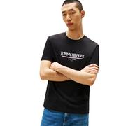 Tommy Hilfiger T-Shirt Manches Courtes Homme Brand Love Tee en Coton, Noir (Black), XL