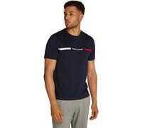 Tommy Hilfiger T-Shirt Manches Courtes Homme Col Ras-du-Cou, Bleu (Desert Sky), XXL