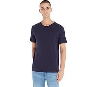 Tommy Hilfiger T-Shirt Manches Courtes Homme Col Ras-du-Cou, Bleu (Navy Blazer), L