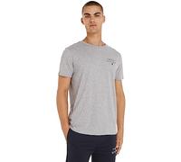 Tommy Hilfiger T-Shirt Manches Courtes Homme Col Ras-du-Cou, Gris (Light Grey Heather), M