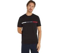 Tommy Hilfiger T-Shirt Manches Courtes Homme Col Ras-du-Cou, Noir (Black), XL