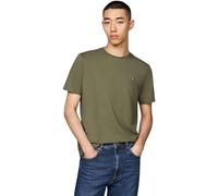 Tommy Hilfiger T-Shirt Manches Courtes Homme Col Ras-du-Cou, Vert (Battle Green), 3XL