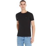 Tommy Hilfiger T-Shirt Manches Courtes Homme Core Stretch Slim Fit, Noir (Black), XXL