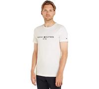 Tommy Hilfiger T-shirt Logo Manches Courtes Blanc 3XL Homme