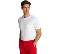 Tommy Hilfiger T-Shirt Manches Courtes Homme Essential avec Poche sur la Poitrine, Blanc (White), M
