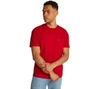 TOMMY HILFIGER T-Shirt Manches Courtes Homme Essential avec Poche sur la Poitrine, Multicolore (Medium Red), 3XL