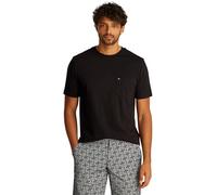 TOMMY HILFIGER T-Shirt Manches Courtes Homme Essential avec Poche sur la Poitrine, Noir (Black), L