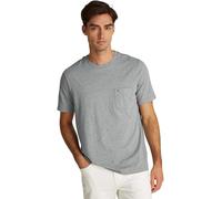 Tommy Hilfiger T-Shirt Manches Courtes Homme Essential Heather Pocket Tee Regular Fit, Gris (Medium Grey Heather), L