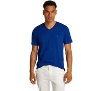 Tommy Hilfiger T-Shirt Manches Courtes Homme Essential Tee avec Col en V, Bleu (Wedge Blue), XS
