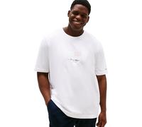 Tommy Hilfiger T-Shirt Manches Courtes Homme Flag Tee Regular Fit, Blanc (White), XXL