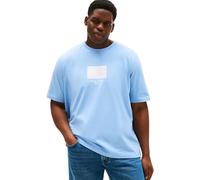 Tommy Hilfiger T-Shirt Manches Courtes Homme Flag Tee Regular Fit, Bleu (Cloudy Blue), XXL