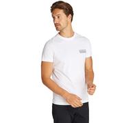 Tommy Hilfiger Men's Printed Badge Tee S/S T-Shirt, White, XS