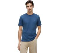 Tommy Hilfiger T-Shirt Manches Courtes Homme Seasonal Solid Tee avec Col Ras-du-Cou, Bleu (Aegean Sea), S