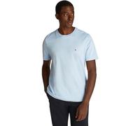 Tommy Hilfiger T-Shirt Manches Courtes Homme Seasonal Solid Tee avec Col Ras-du-Cou, Bleu (Breezy Blue), S