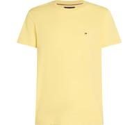 Tommy Hilfiger T-Shirt Manches Courtes Homme Seasonal Solid Tee avec Col Ras-du-Cou, Jaune (Citronella), L