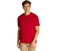 Tommy Hilfiger T-Shirt Manches Courtes Homme Seasonal Solid Tee avec Col Ras-du-Cou, Multicolore (Medium Red), XL