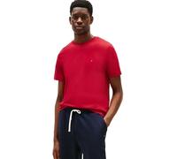 Tommy Hilfiger T-Shirt Manches Courtes Homme Seasonal Solid Tee avec Col Ras-du-Cou, Multicolore (Medium Red), M