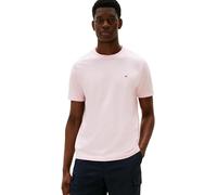 Tommy Hilfiger T-Shirt Manches Courtes Homme Seasonal Solid Tee avec Col Ras-du-Cou, Rose (Pink Lily), XL