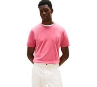 Tommy Hilfiger T-Shirt Manches Courtes Homme Seasonal Solid Tee avec Col Ras-du-Cou, Rose (Vintage Rosy), XL