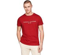 Tommy Hilfiger T-Shirt Manches Courtes Homme Slim Fit, Rouge (Dark Magma), XS