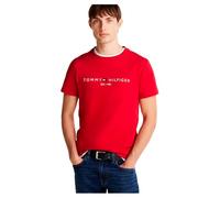 Tommy Hilfiger T-Shirt Manches Courtes Homme Slim Fit, Rouge (Medium Red), XS