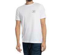 Tommy Hilfiger T-Shirt Manches Courtes Homme Stack Tee avec Col Ras-du-Cou, Blanc (White), S