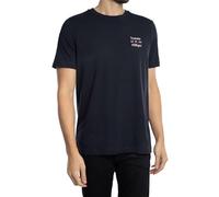 Tommy Hilfiger T-Shirt Manches Courtes Homme Stack Tee avec Col Ras-du-Cou, Bleu (Desert Sky), XXL