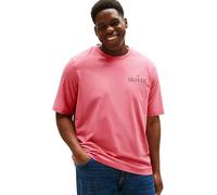 Tommy Hilfiger T-Shirt Manches Courtes Homme Stack Tee avec Col Ras-du-Cou, Rose (Vintage Rosy), 3XL