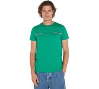Tommy Hilfiger T-Shirt Manches Courtes Homme Stripe Chest Tee Col Ras-du-Cou, Vert (Olympic Green), M